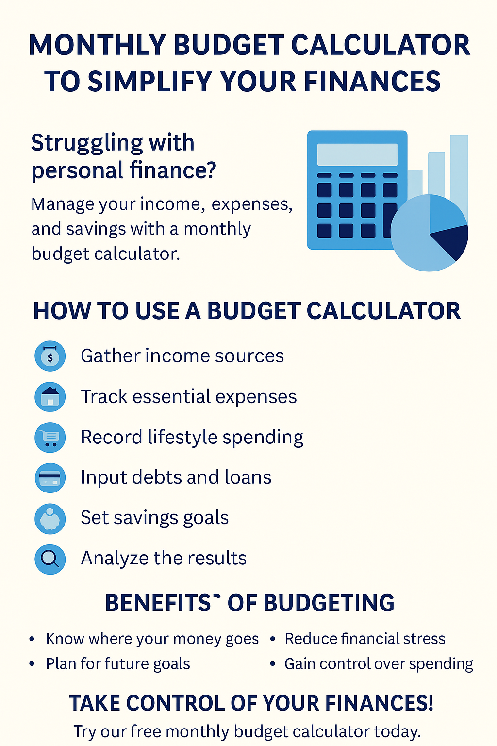 Monthly Budget Calculator